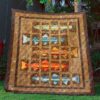Trout Fishing Quilt Blanket Bn14  Quilt